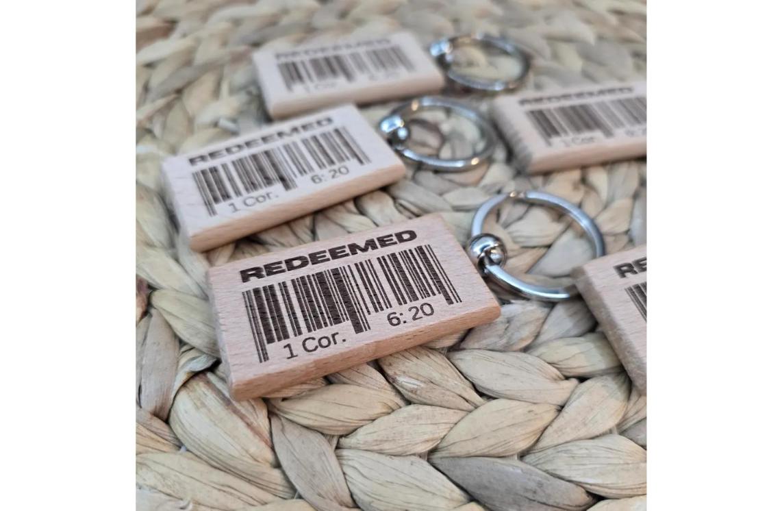 Redeemed Scripture Keychain – 1 Corinthians 6:20 Christian Gift