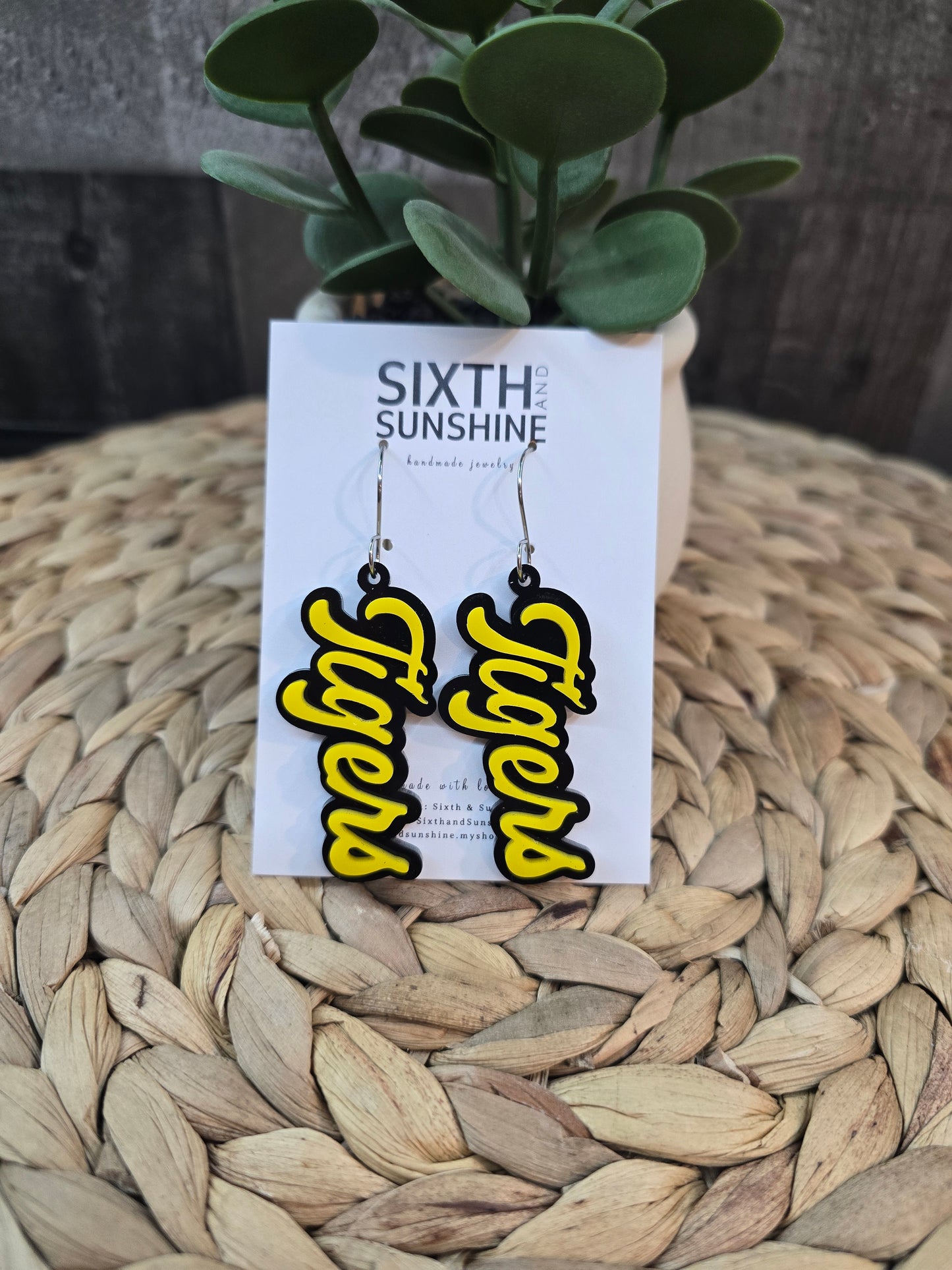 School Spirit Dangle Earrings - Game Day Earrings