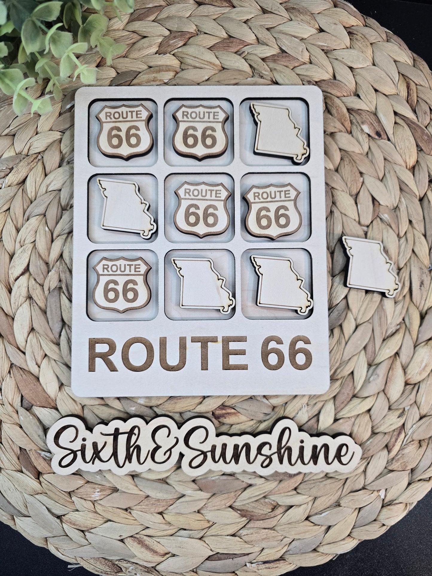 Choose Your Route 66 State | Handmade Wooden Travel Game