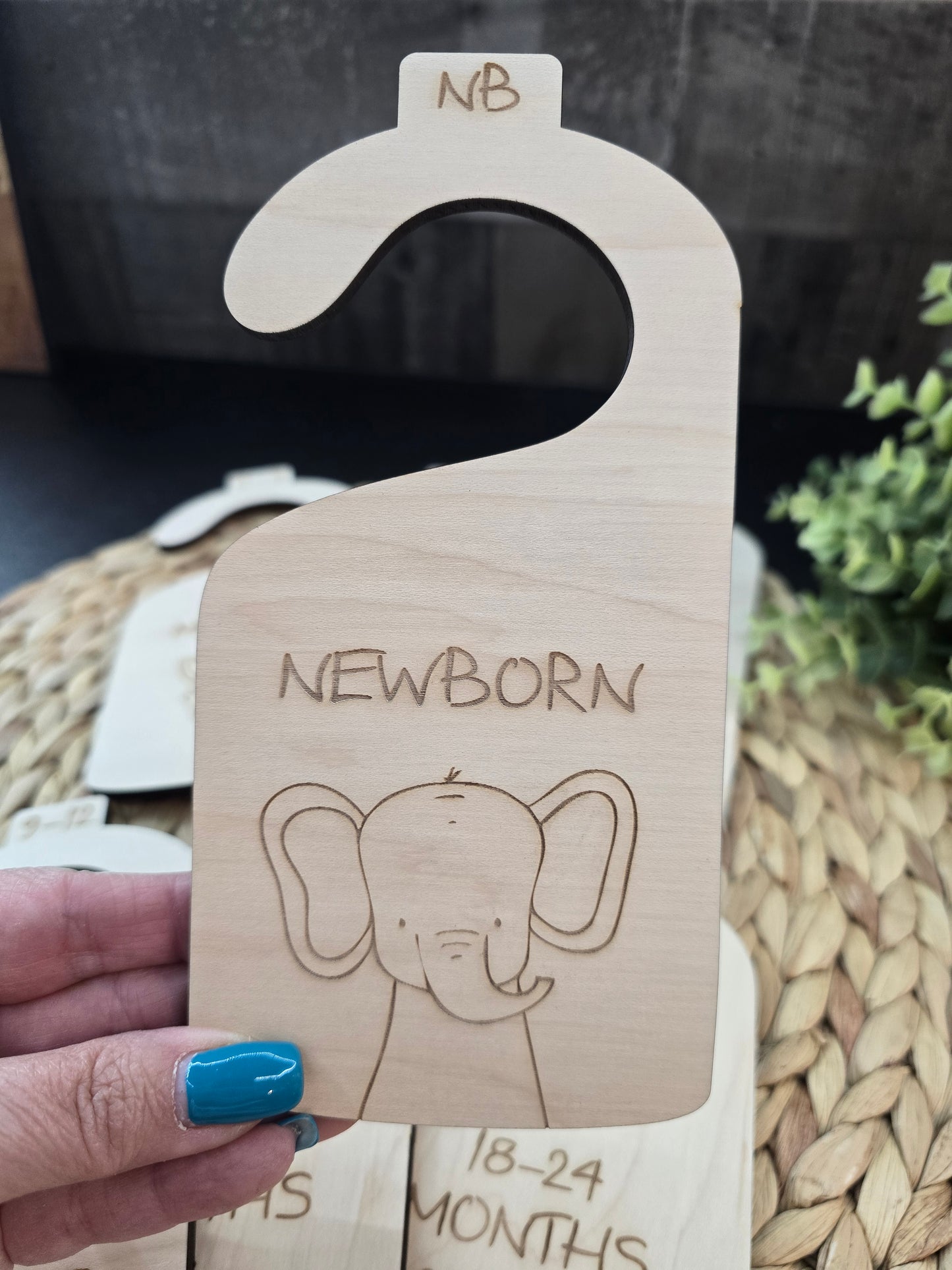 Baby Closet Dividers Woodland Animals – Newborn to 24 Months – Nursery Organizer Hangers – Baby Clothes Size Divider Set