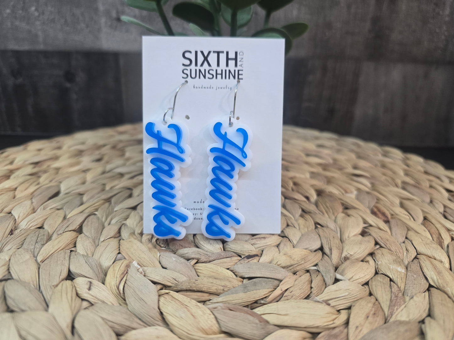 School Spirit Dangle Earrings - Game Day Earrings
