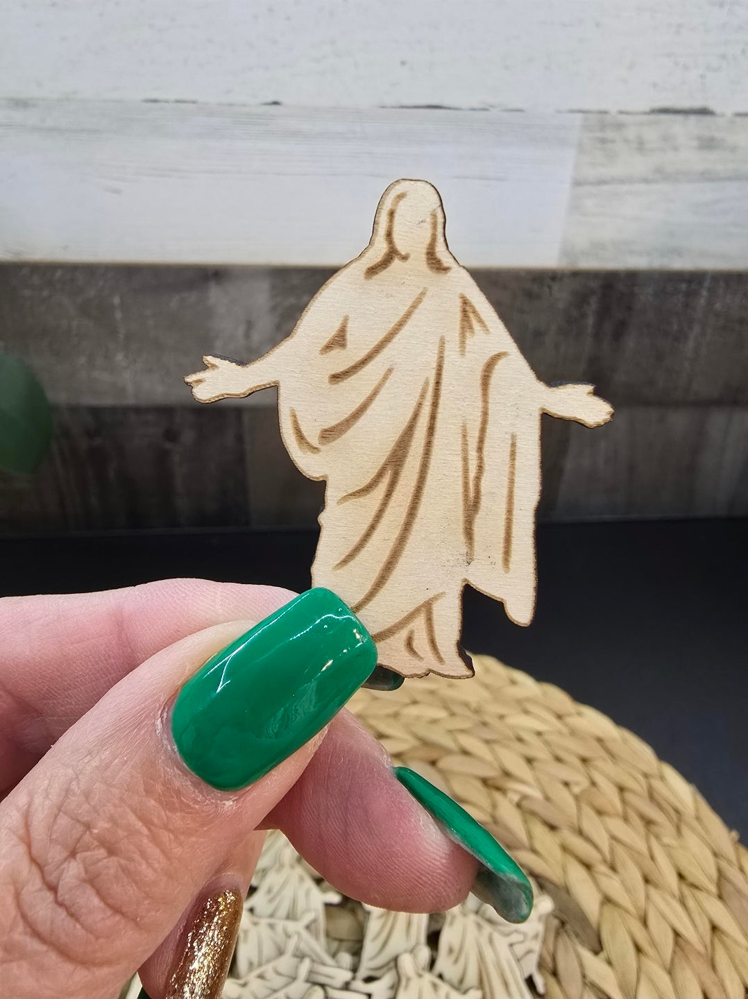 Wooden Christus Pocket Token - A Small Reminder of Faith, Hope & Christ's Love