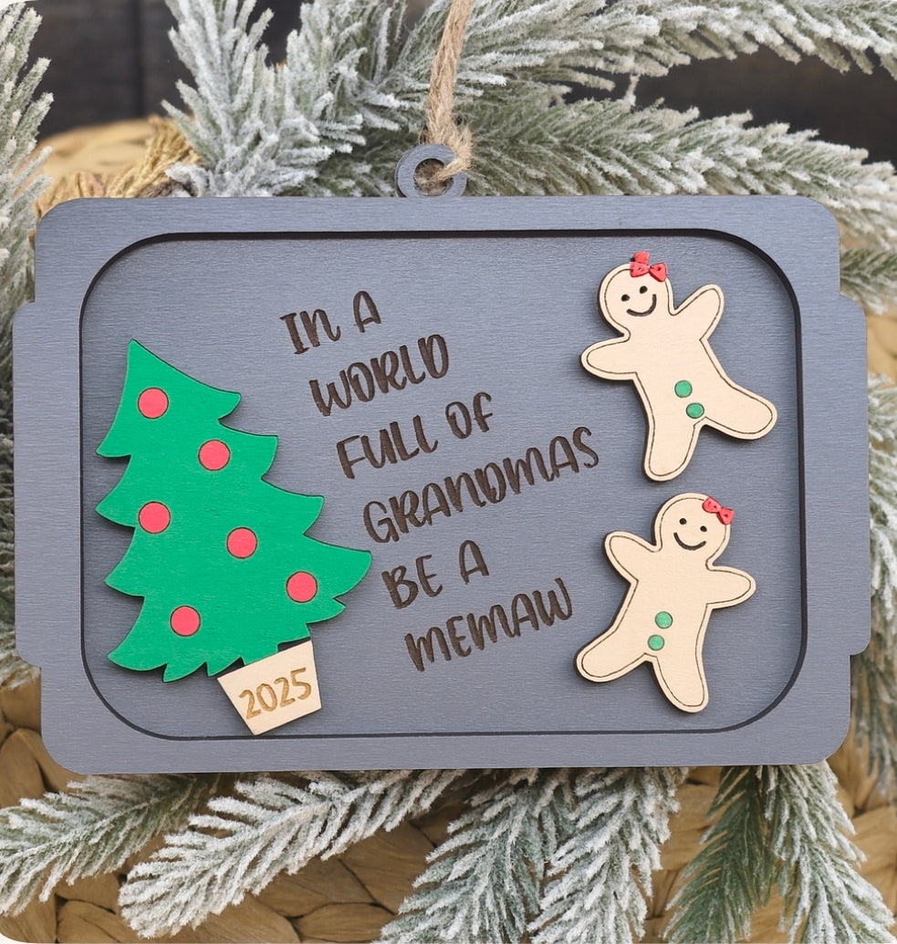 Grandma - Gingerbread Ornament