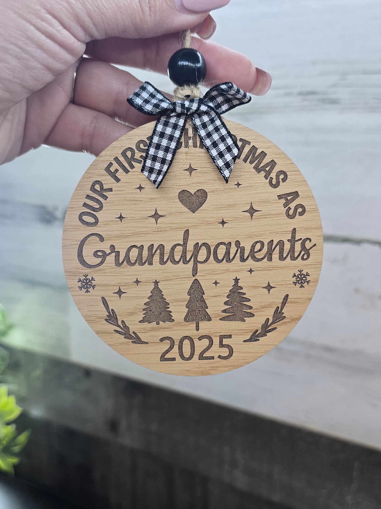Our First Christmas as Grandparents Ornament 2025 - Holiday Ornament Keepsake