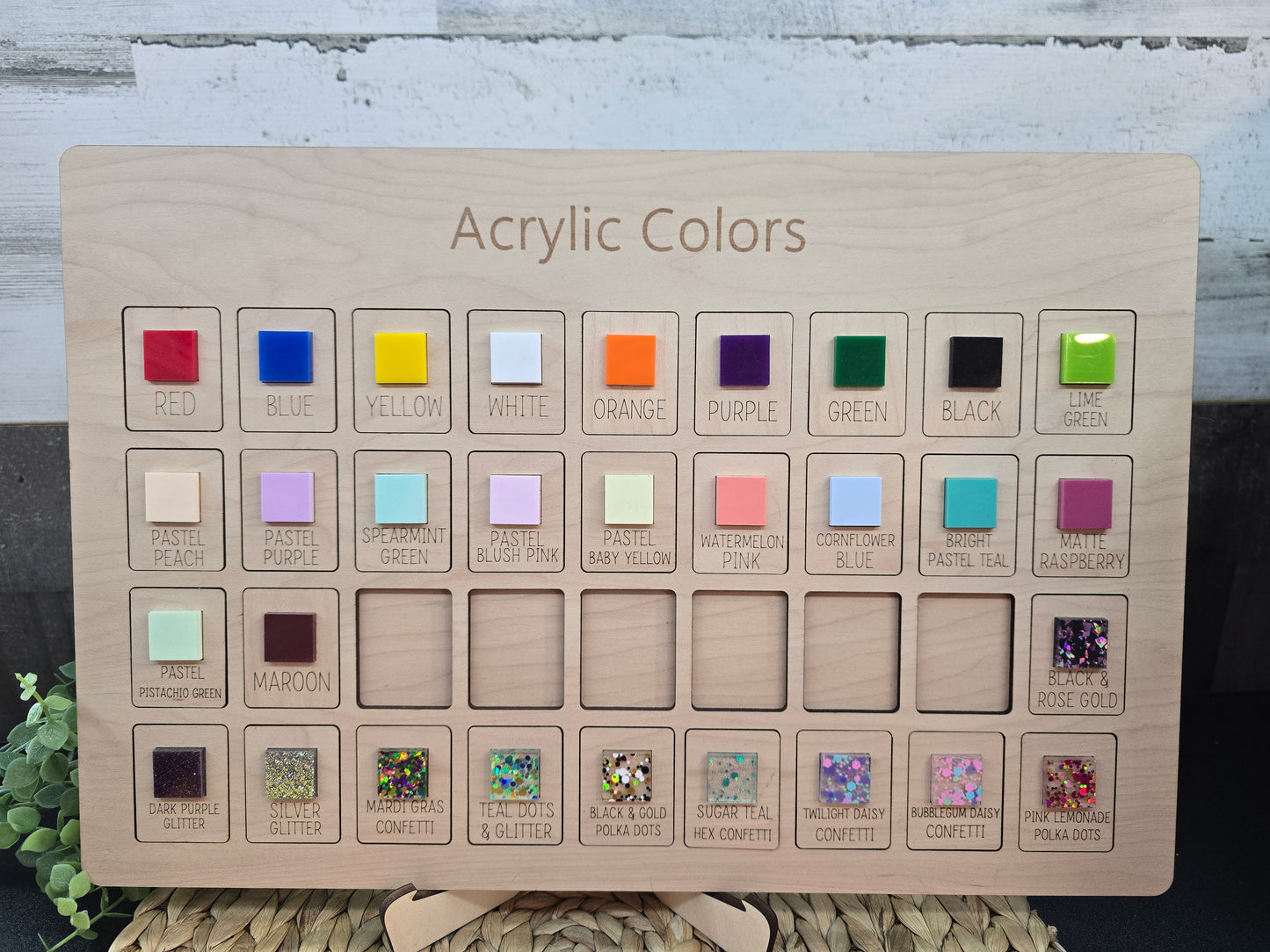 Custom Name Affirmation Board – Personalized Acrylic Desk Plaque, Encouraging Gift for Kids