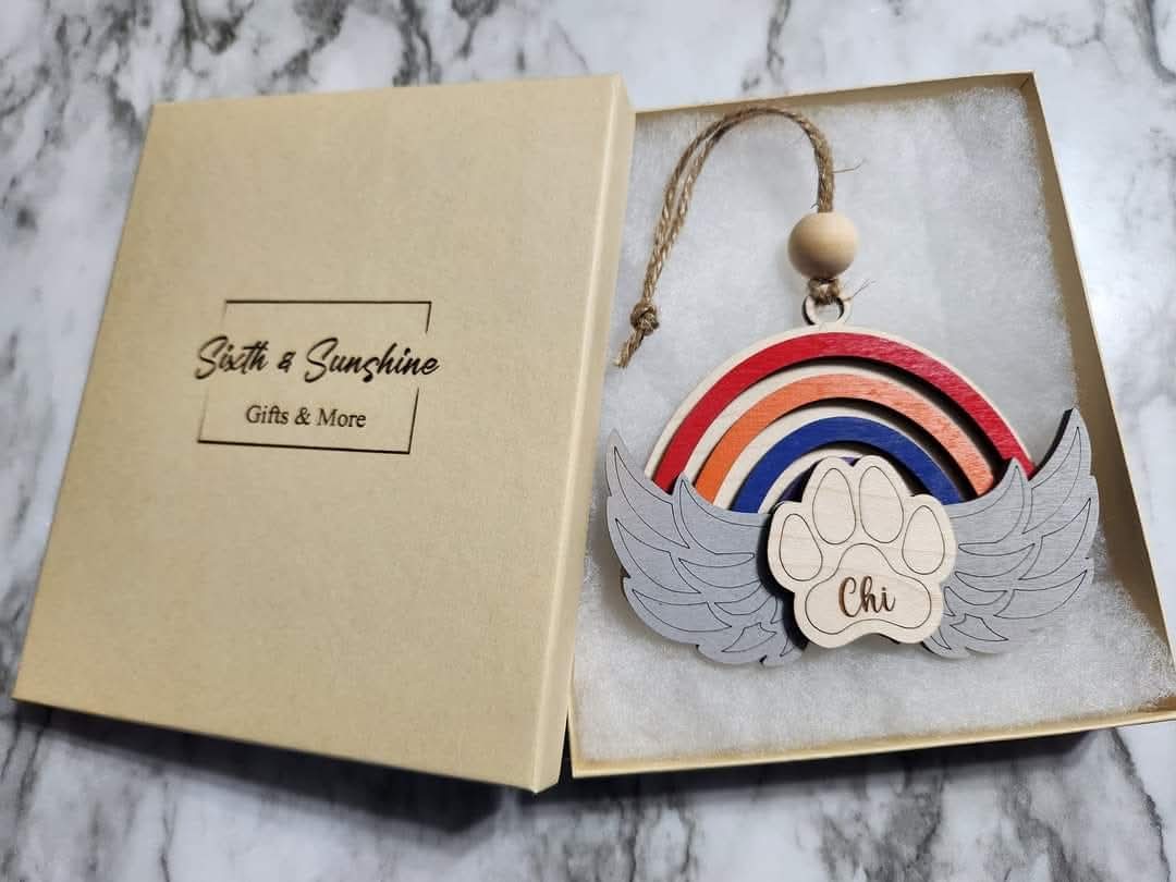 Rainbow Bridge Pet Memorial Ornament