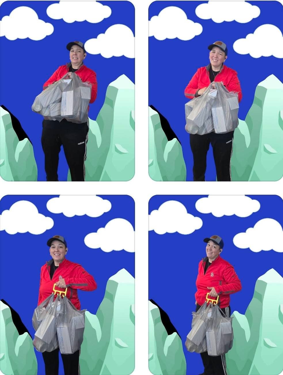 Bag carrier assistant - COLOR will be chosen at random