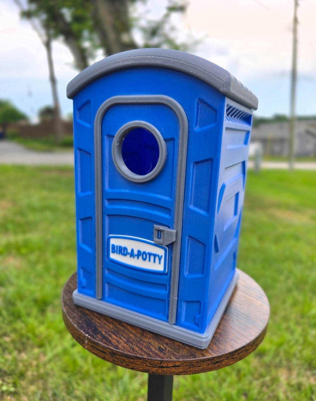 Bird-O-Potty 3D Printed Birdhouse | Funny Portable Toilet Inspired Outdoor Birdhouse