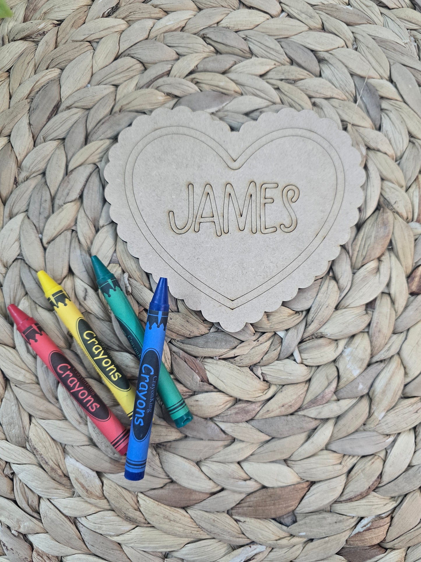 Personalized Valentine's Day Coloring Hearts - Class Gift
