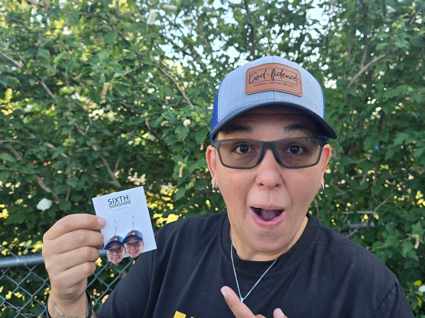 Custom Photo Face Earrings – Game Day Edition