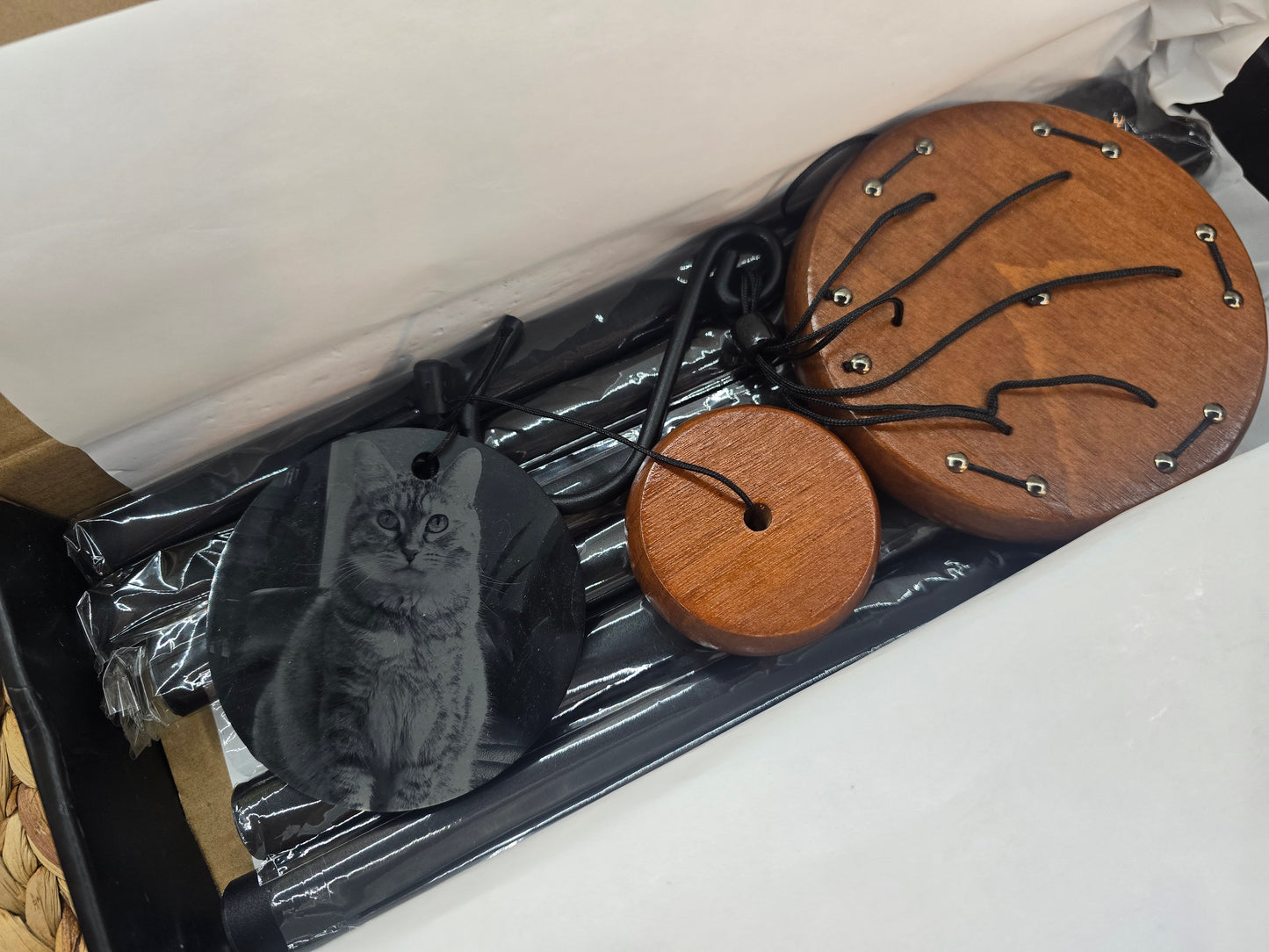 Pet Photo Memorial Windchime - Custom Pet Loss Gift, Dog or Cat Remembrance Keepsake