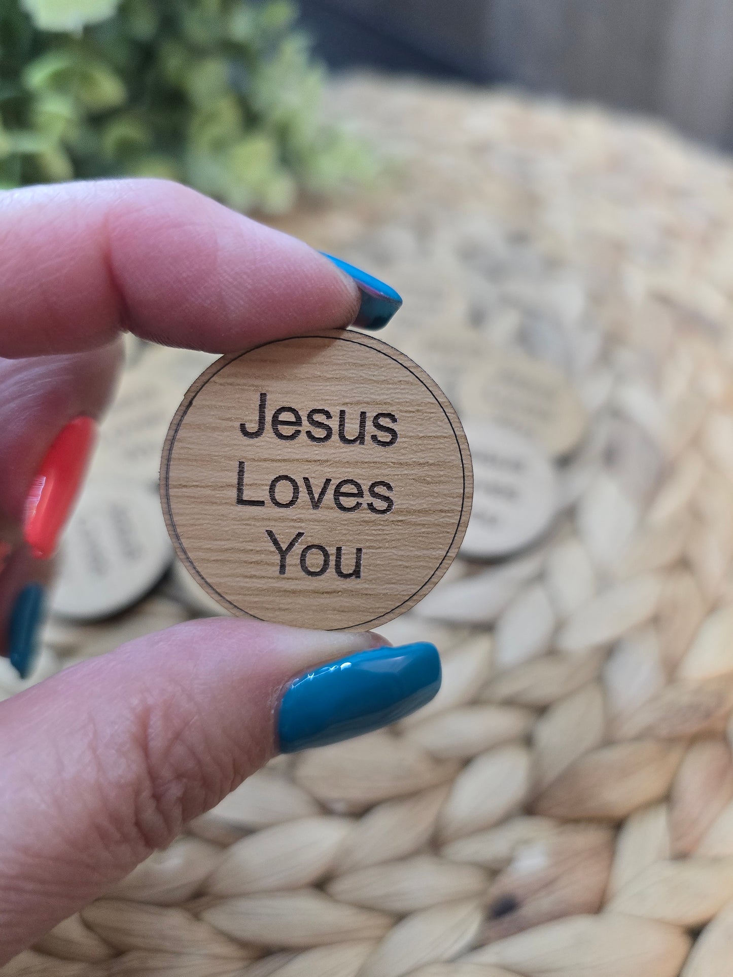 Jesus Loves You Pocket Token – Encouragement Gift, Faith Reminder, Everyday Carry