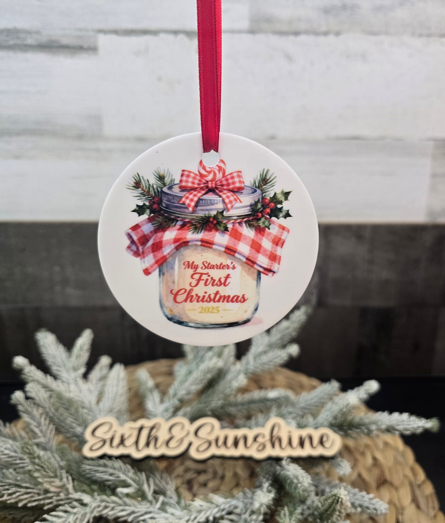 Sourdough Starter Christmas Ornament