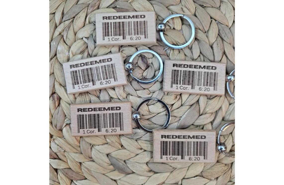 Redeemed Scripture Keychain – 1 Corinthians 6:20 Christian Gift