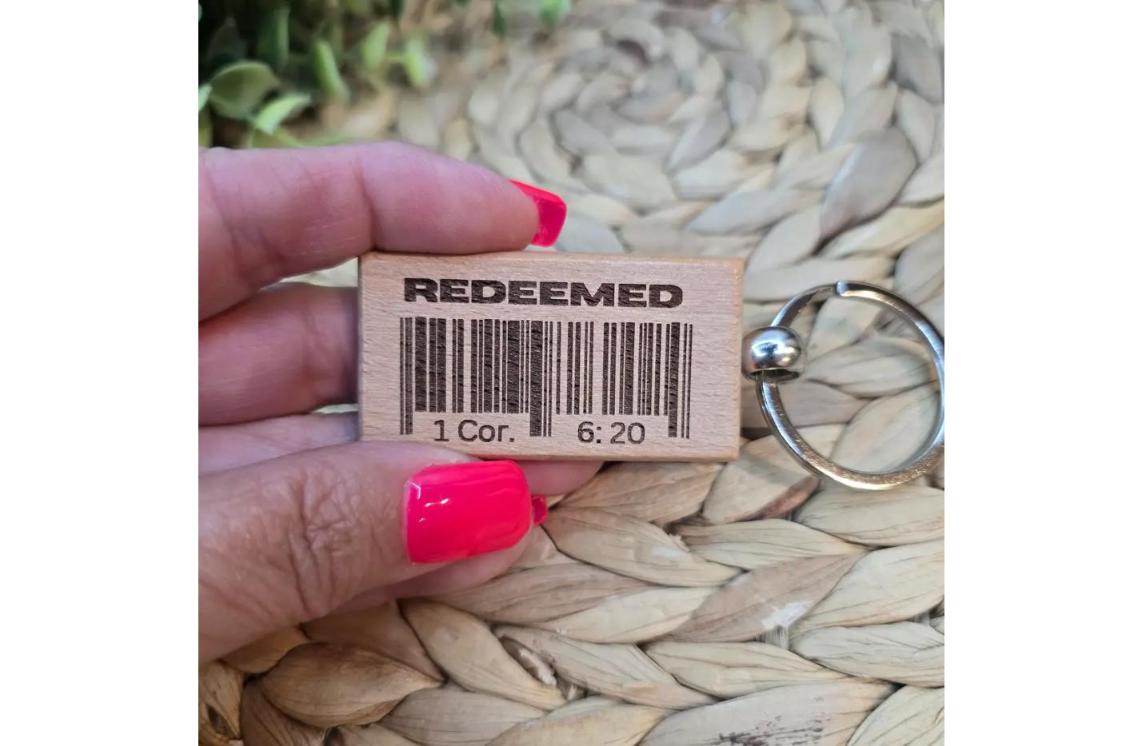 Redeemed Scripture Keychain – 1 Corinthians 6:20 Christian Gift