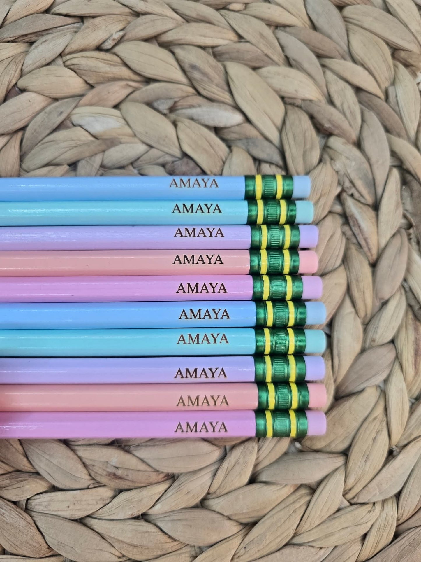 Personalized Ticonderoga Pencils – Custom Engraved Name Pencils for Back to School, Teachers & Students