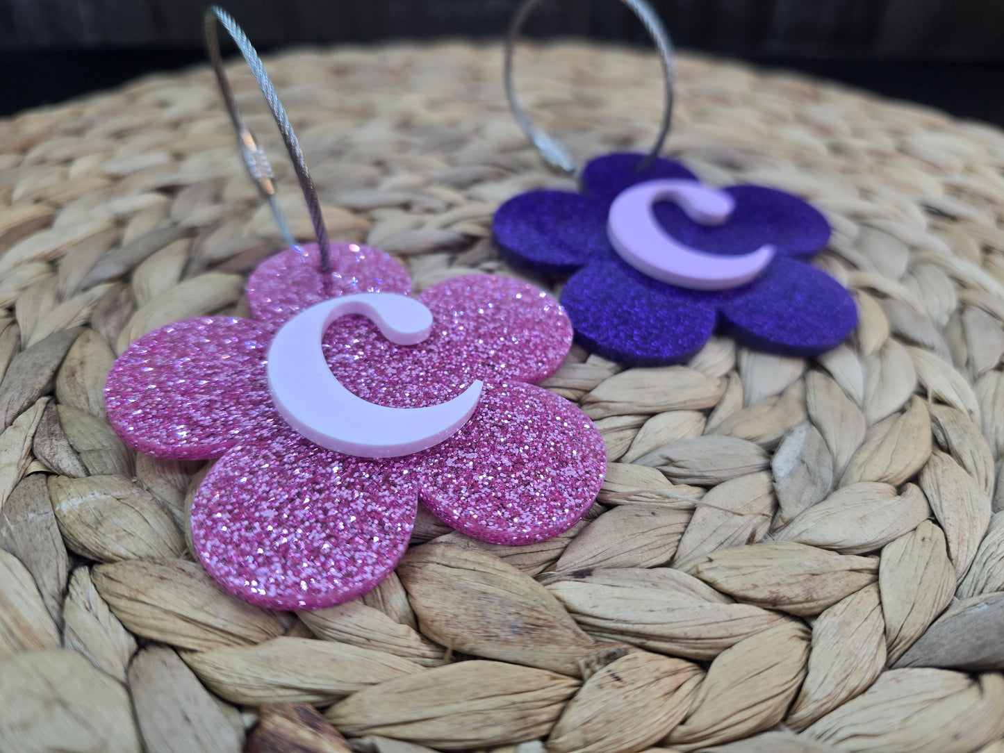 Daisy Monogram Tag