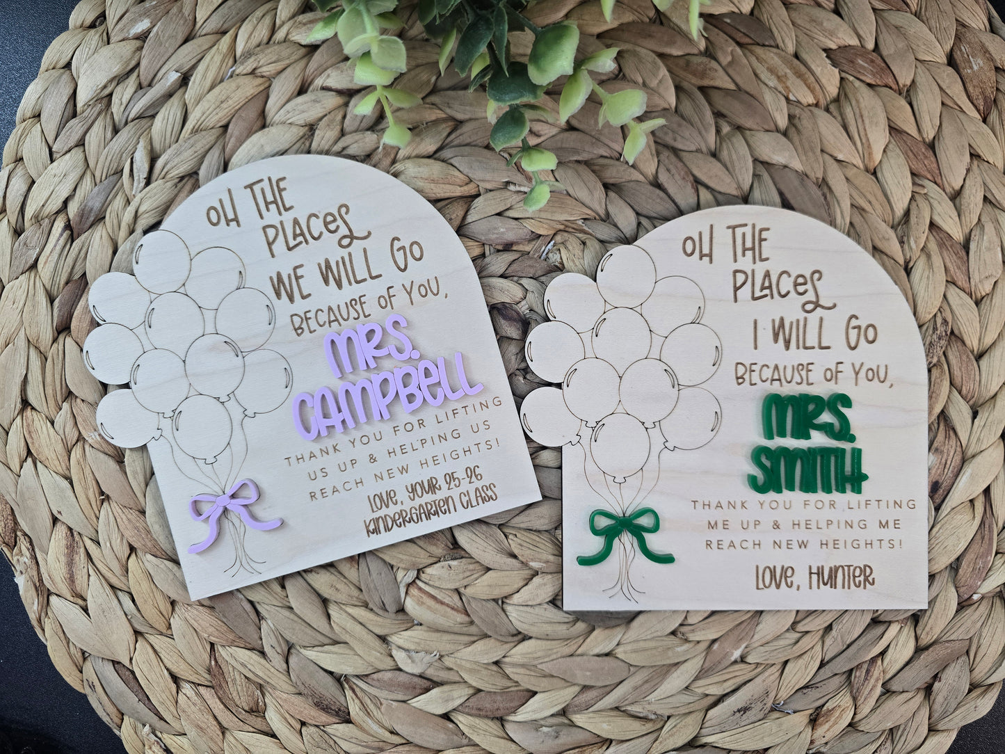Teacher Handprint Gift – Personalized Teacher Appreciation Keepsake – End of Year Gift from Student – Preschool & Kindergarten Teacher Gift