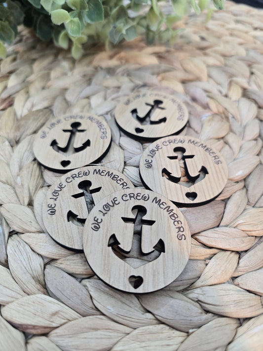 We Love Our Crew Members Pocket Token – Cruise Crew Gift, Travel Thank‑You Keepsake