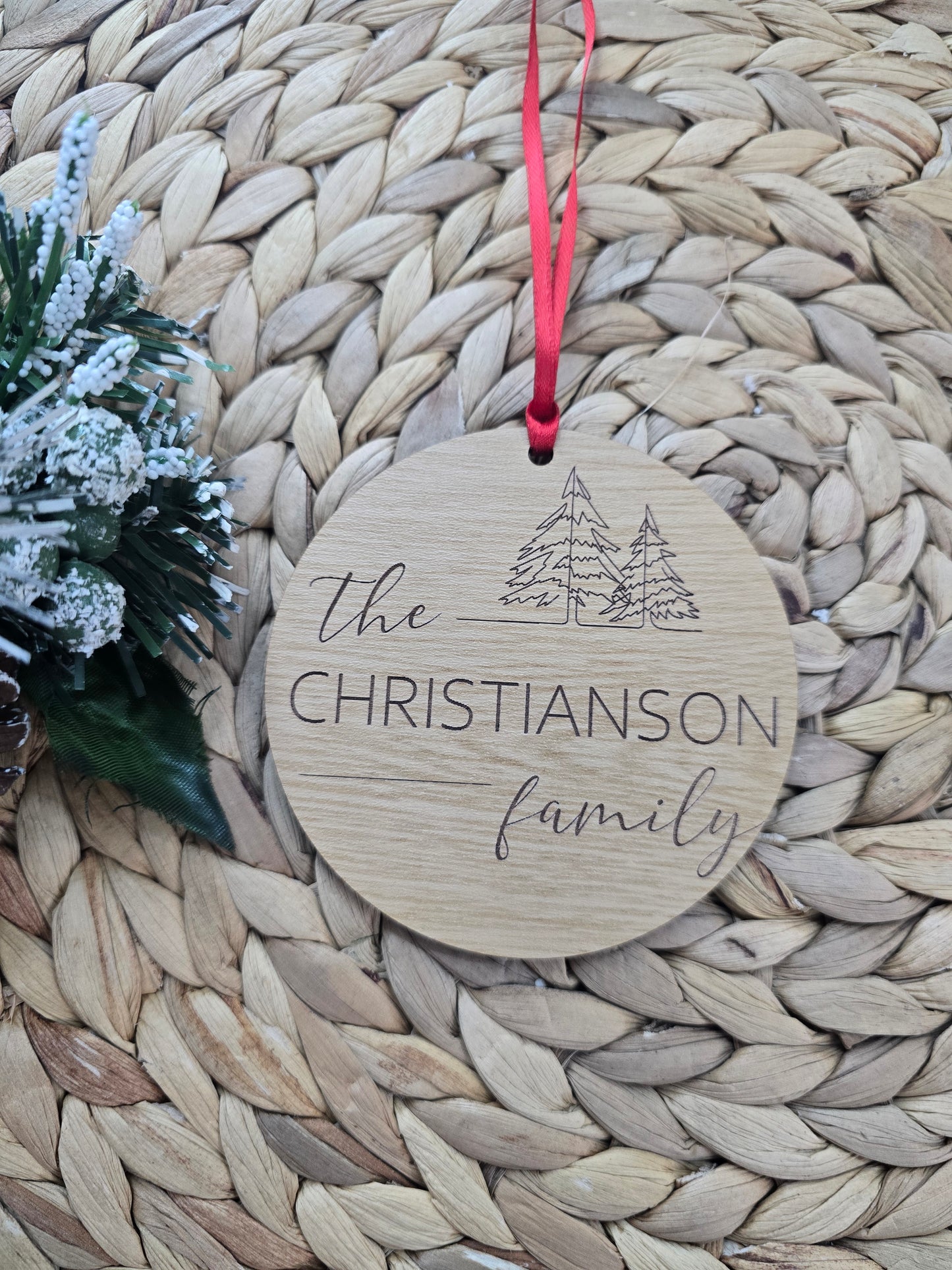 Personalized Family Christmas Ornament