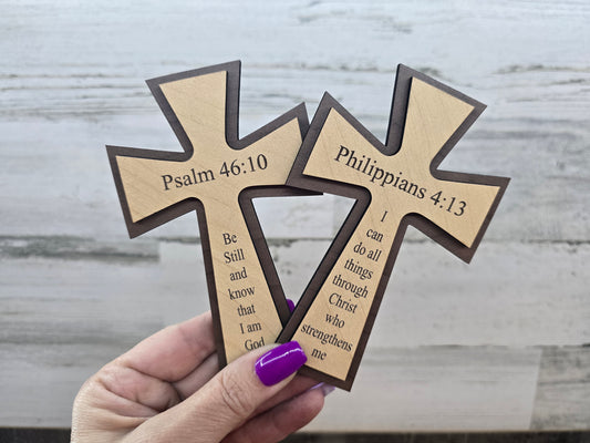Cross with Scripture