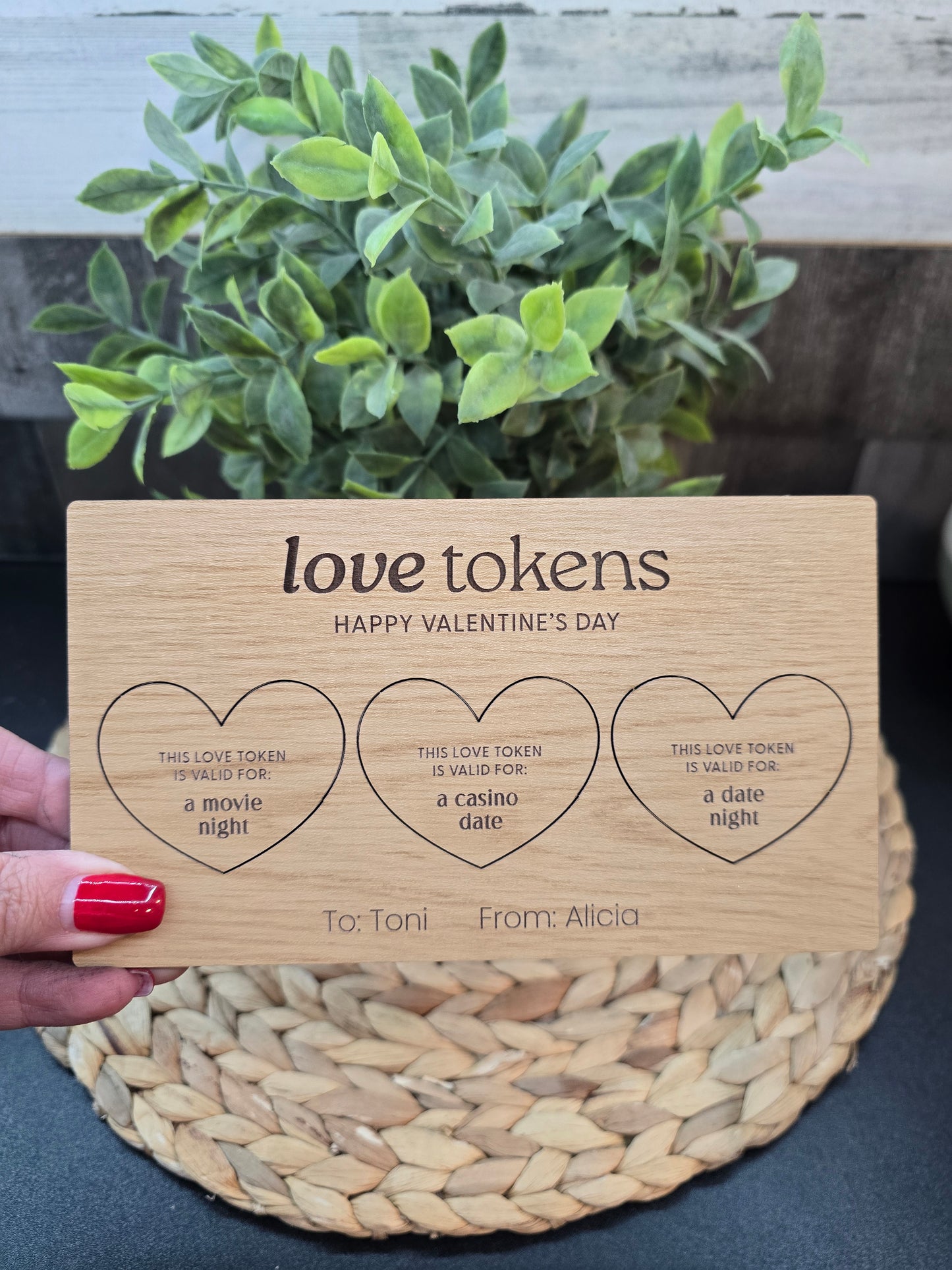 Love Tokens - Personalized Valentines Day Gift