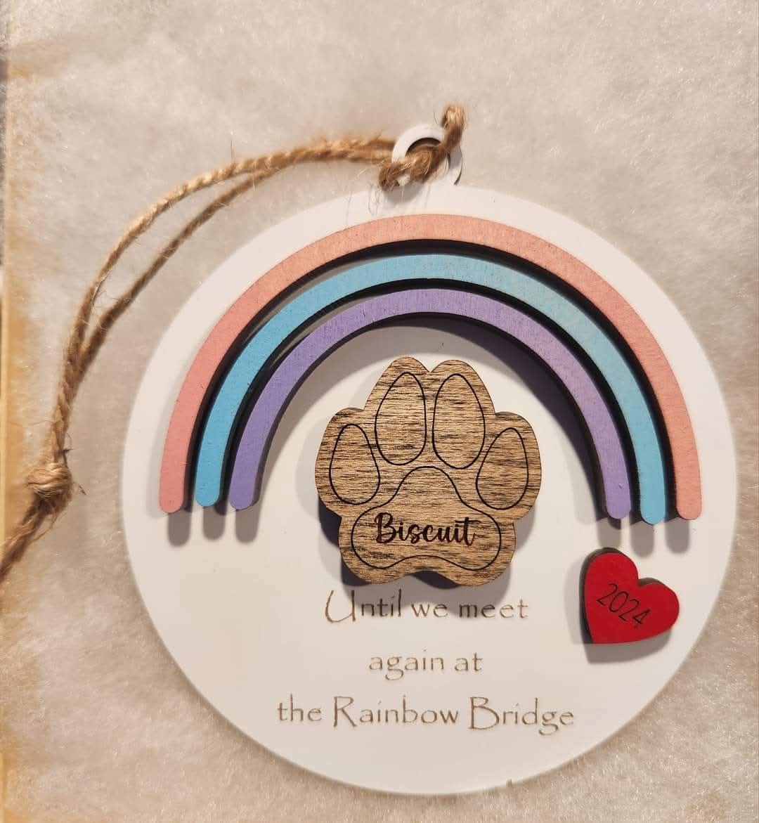 Rainbow Bridge Ornament - Pet Memorial Ornament