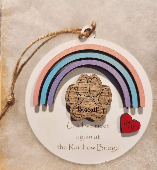 Rainbow Bridge Ornament - Pet Memorial Ornament
