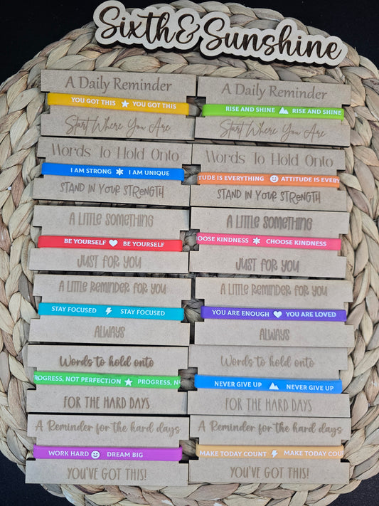 Affirmation Silicone Bracelets – Pick Any 3 | Motivational Wristbands Bundle