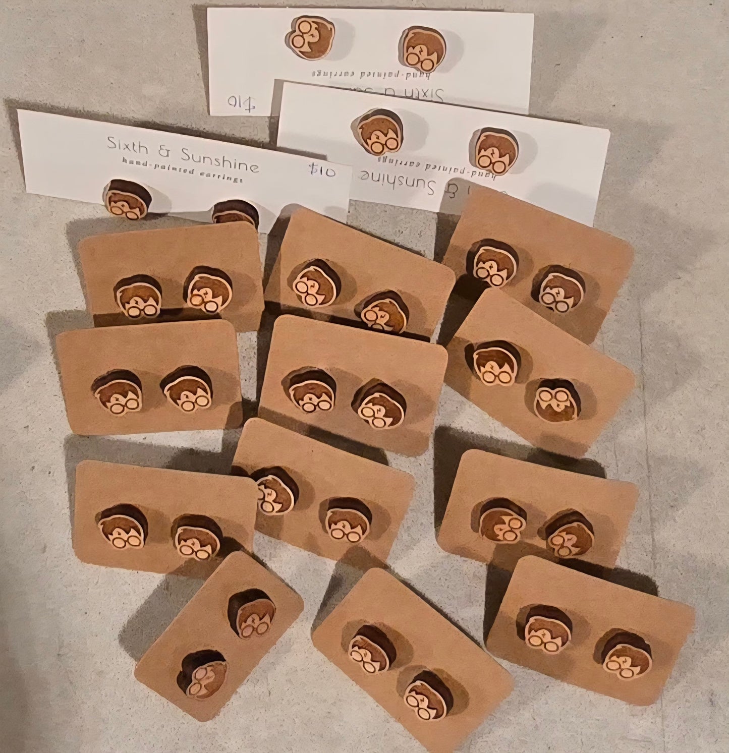 CLOSEOUT Hand-painted Stud earrings