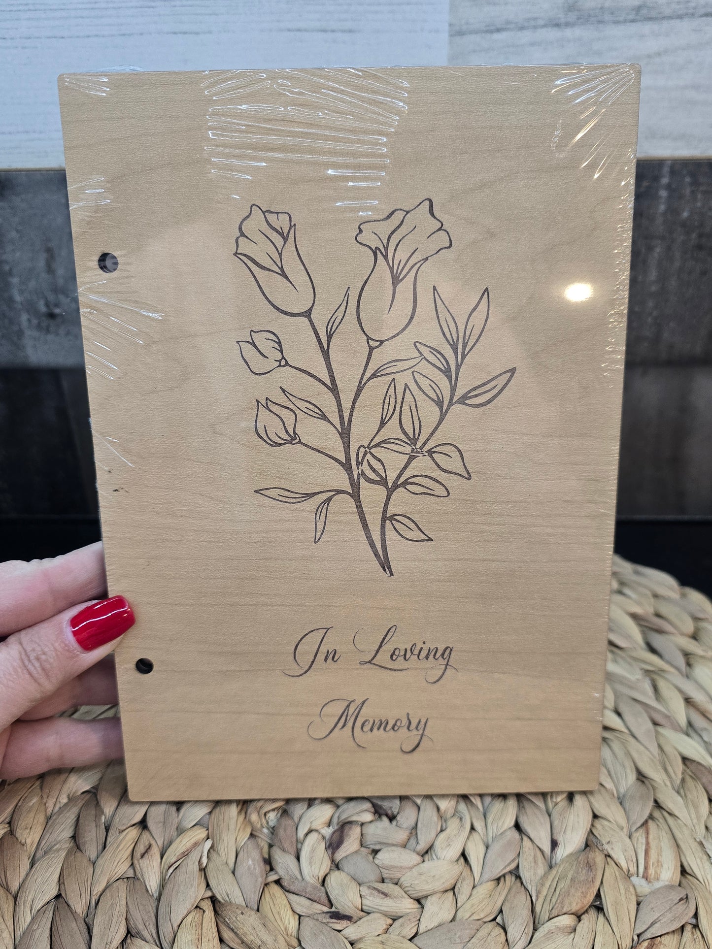 In Loving Memory – Memorial Card Holder for Prayer Cards & Celebration of Life Keepsakes