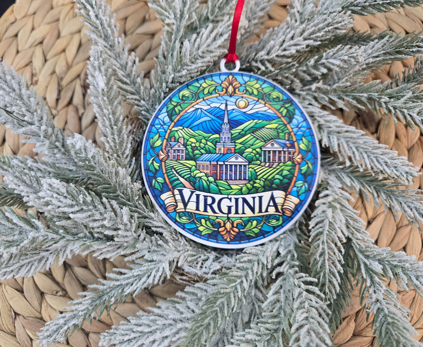 State Ornaments - UV printed