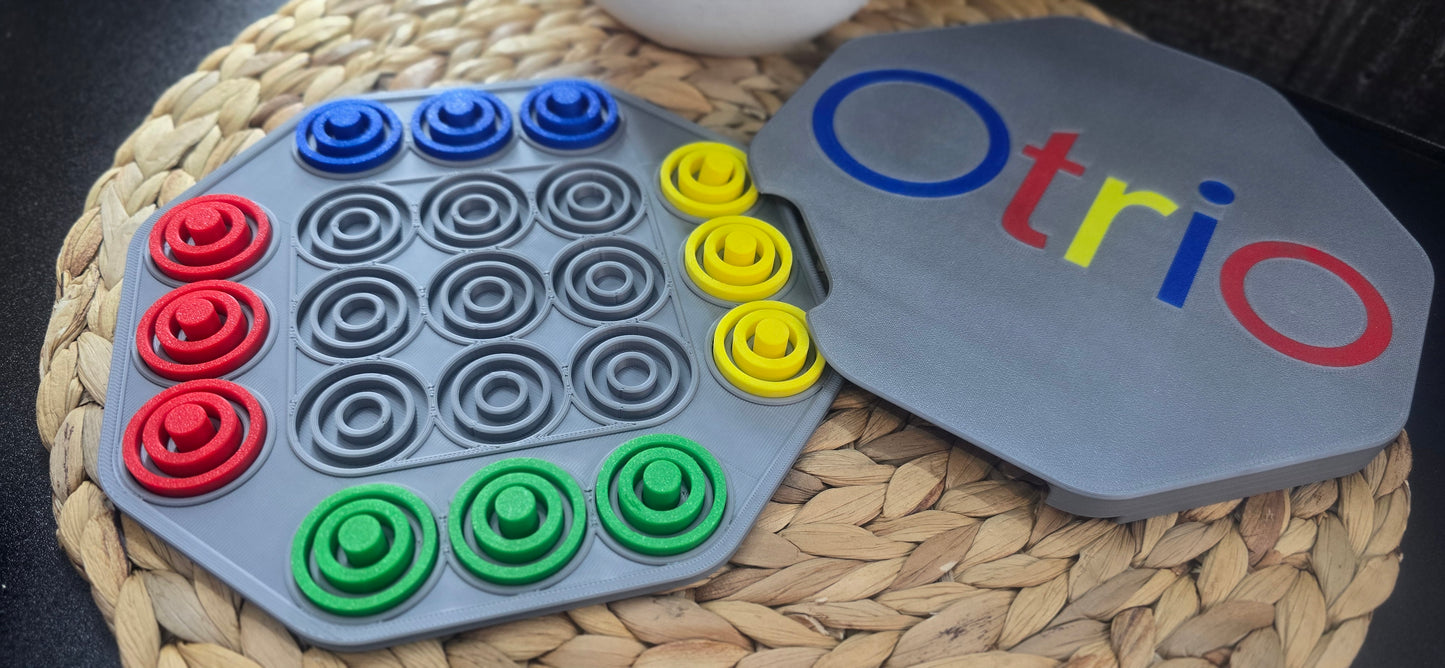 Otrio Strategy Ring Game - 2-4 Player Travel & Family Board Game - Gifts for Game Night