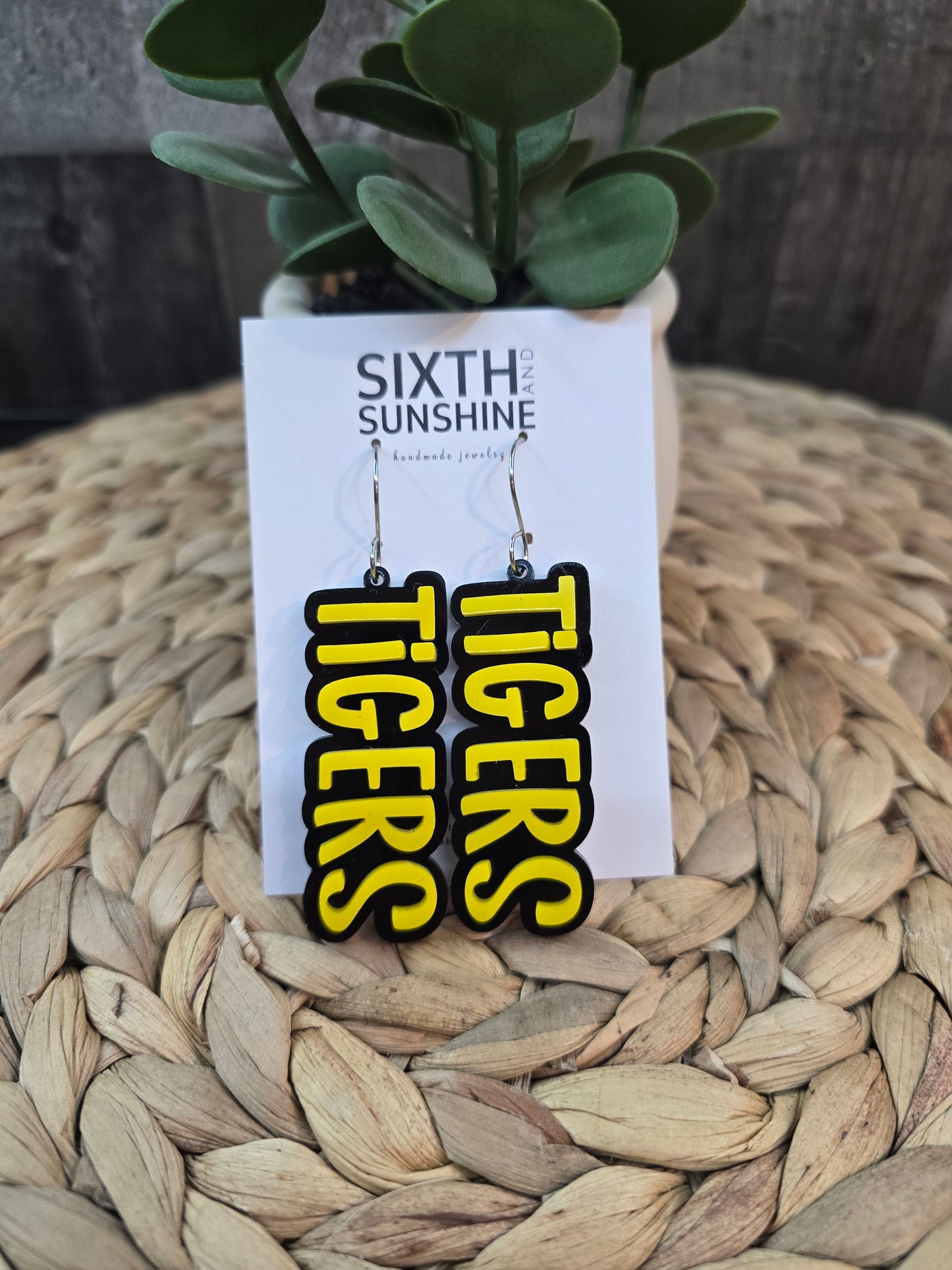 School Spirit Dangle Earrings - Game Day Earrings