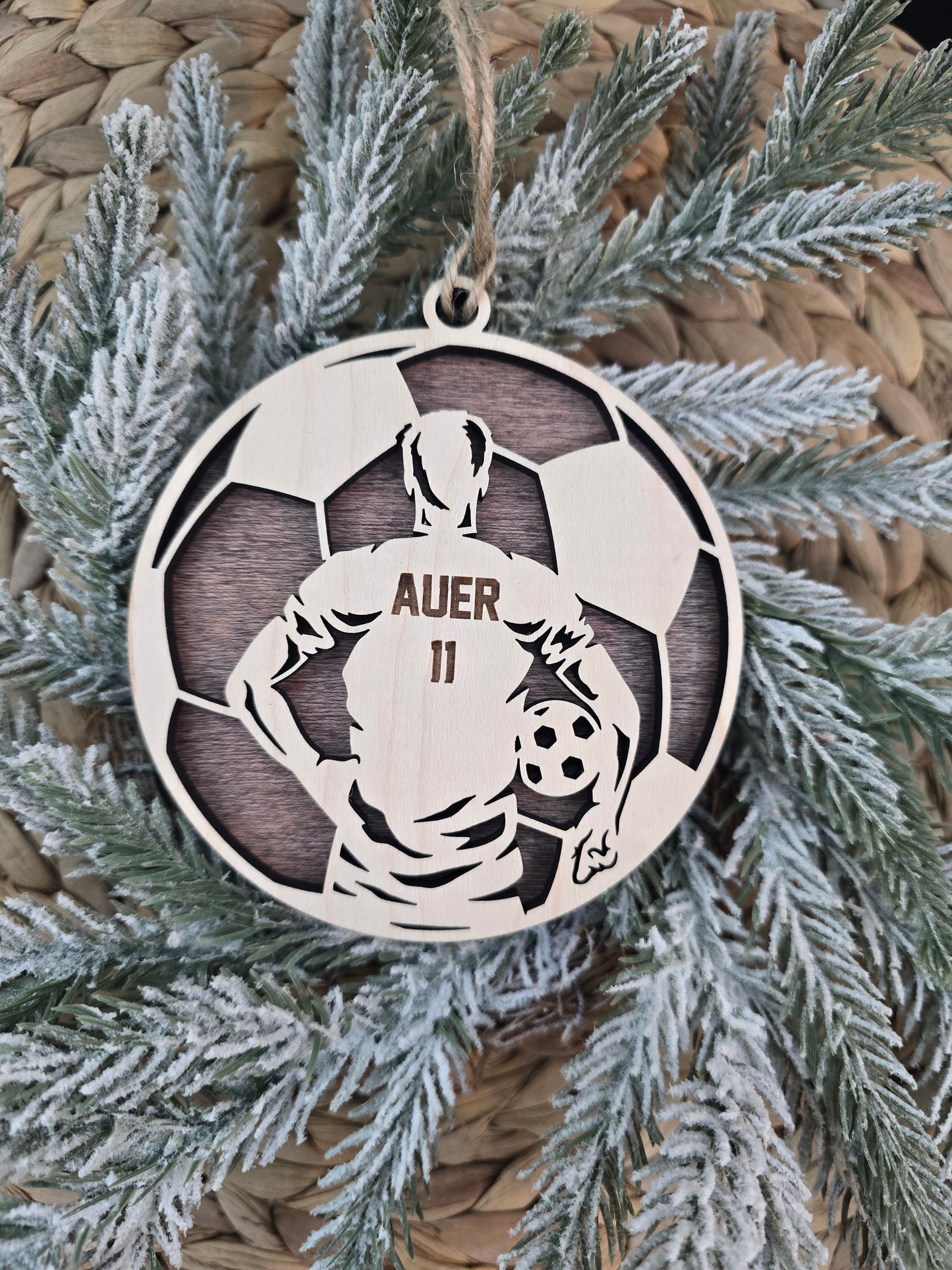 Personalized Sports Player Ornament - Custom Name Number Player- Senior, Team Night or Coach Gift