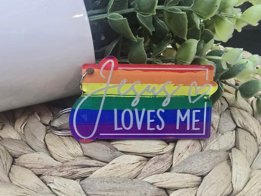 Jesus Loves Me - Pride Keychain