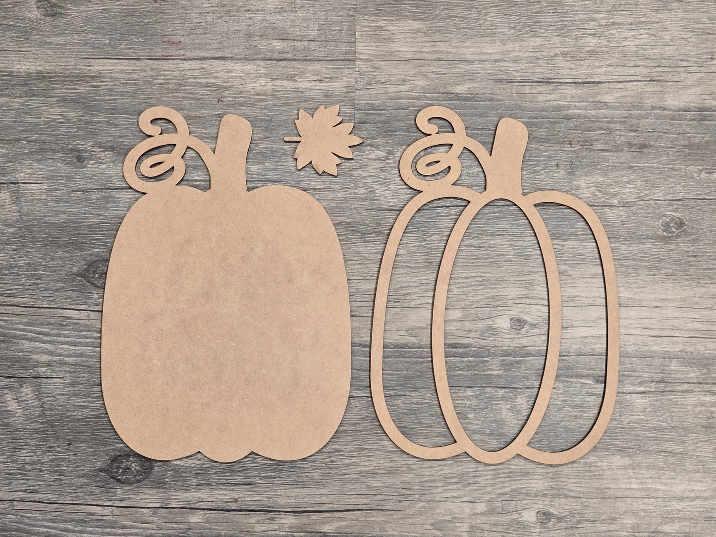 DIY layered MDF Pumpkins - unfinished fall craft blanks