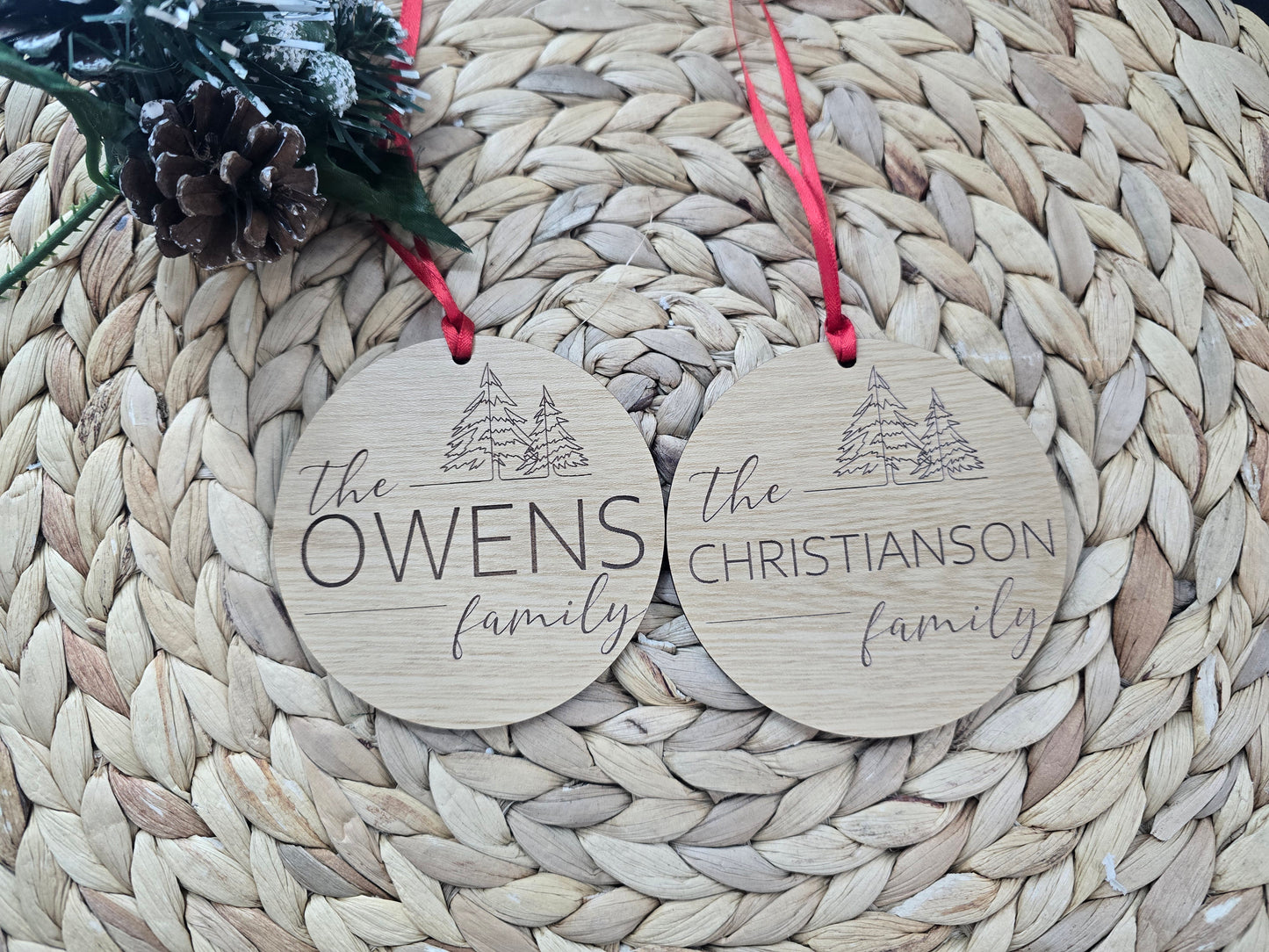 Personalized Family Christmas Ornament