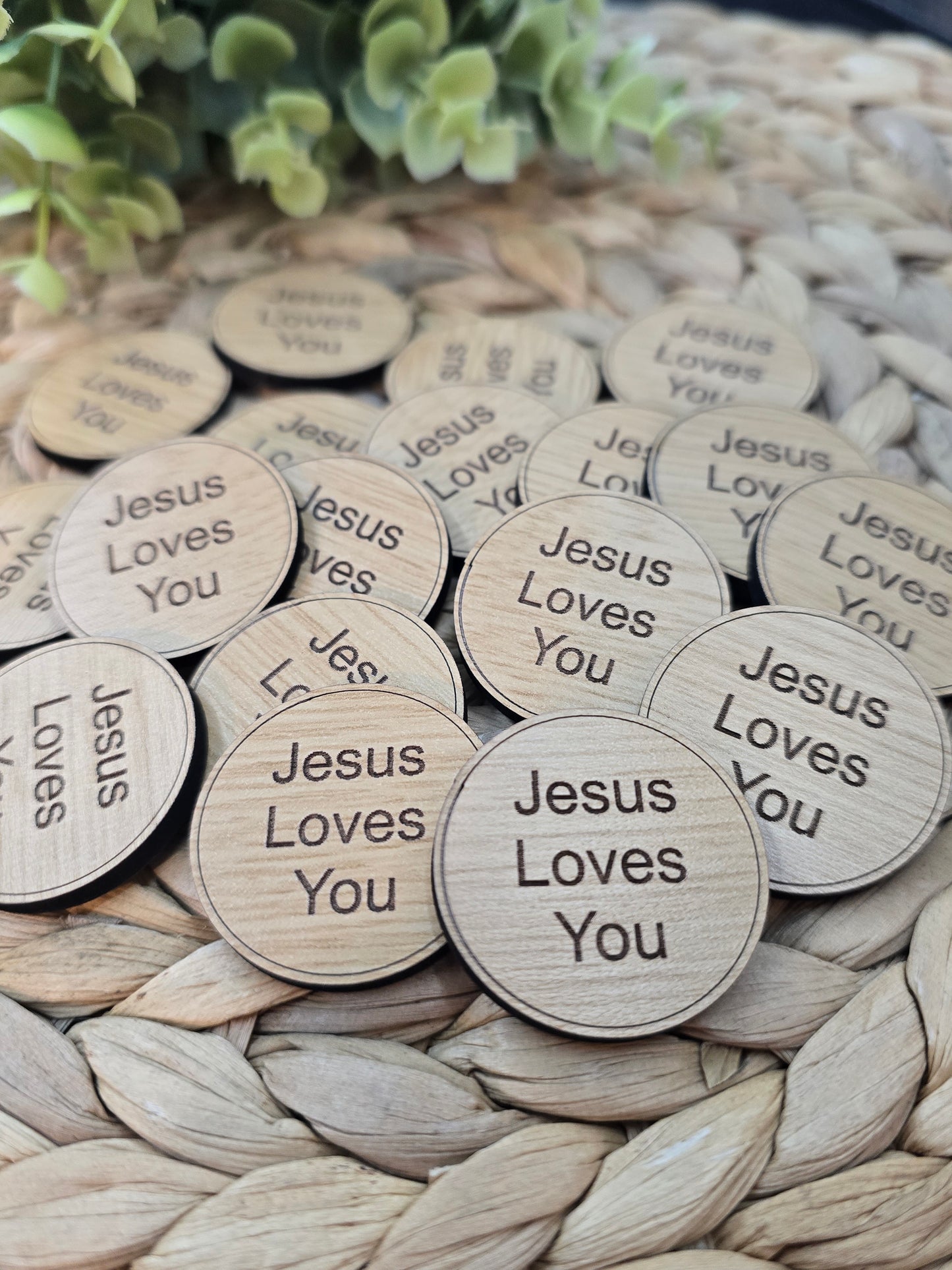 Jesus Loves You Pocket Token – Encouragement Gift, Faith Reminder, Everyday Carry