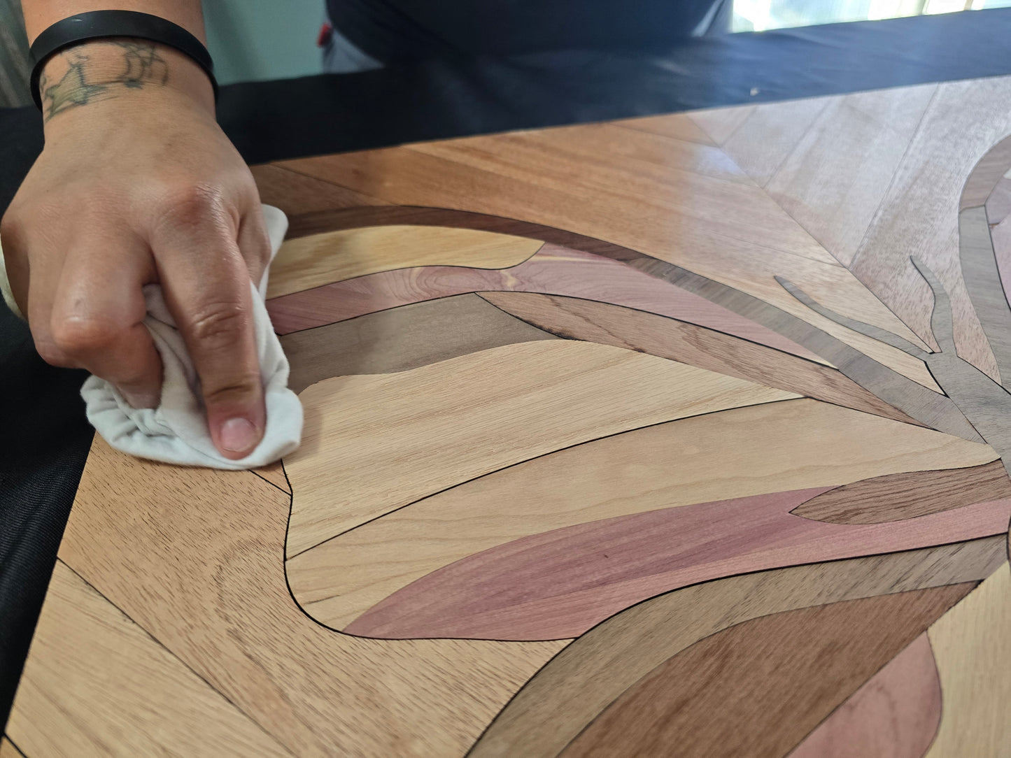 Handcrafted Hardwood Wall Art - Butterfly Showstopper
