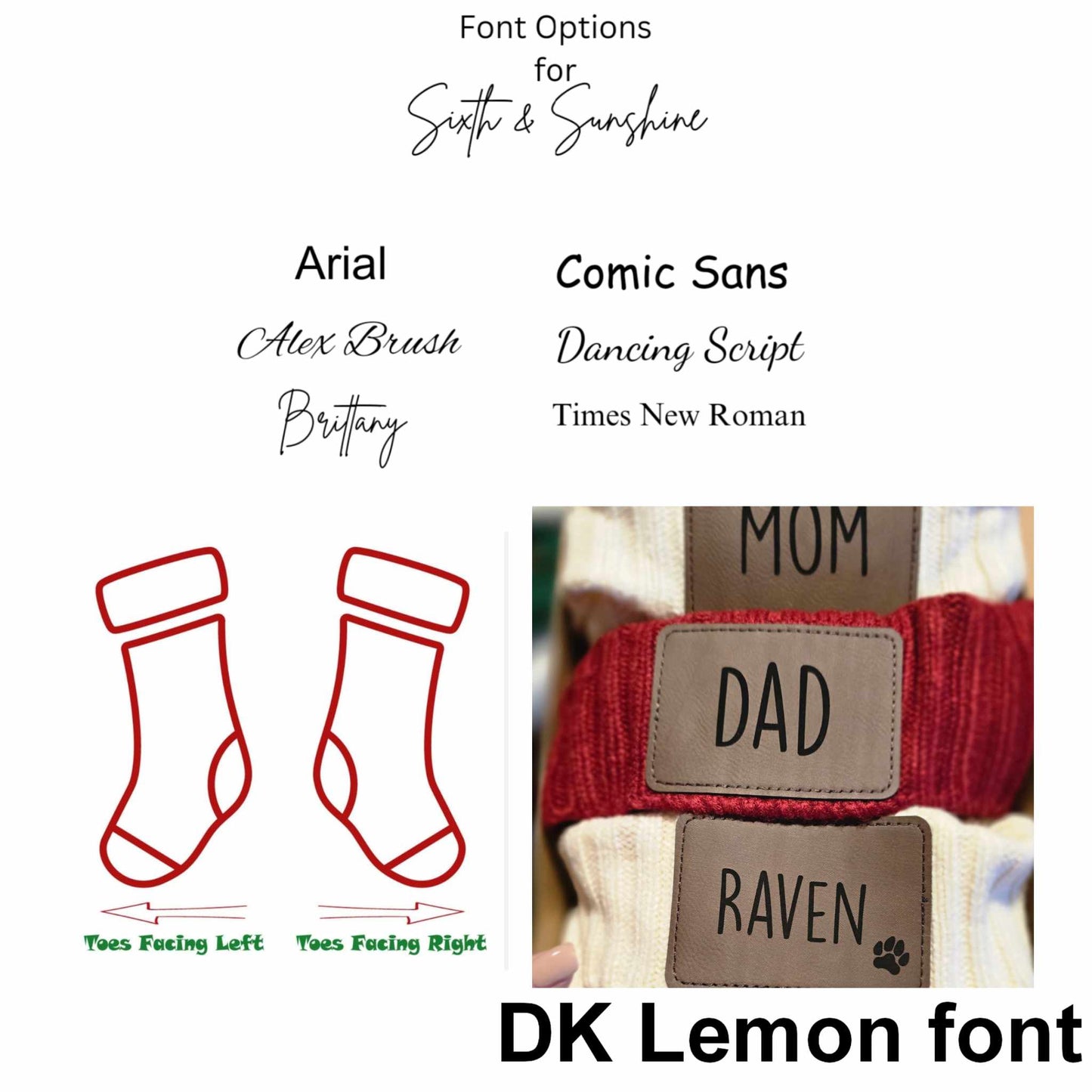 Personalized Cable Knit Christmas Stocking - Custom Tag