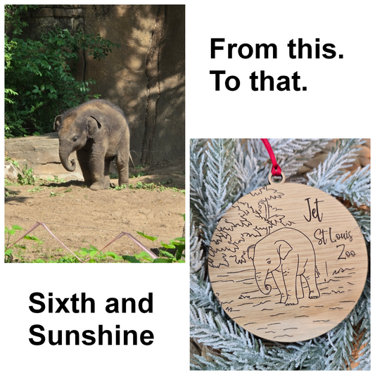 St Louis Zoo Ornament - Baby Jet