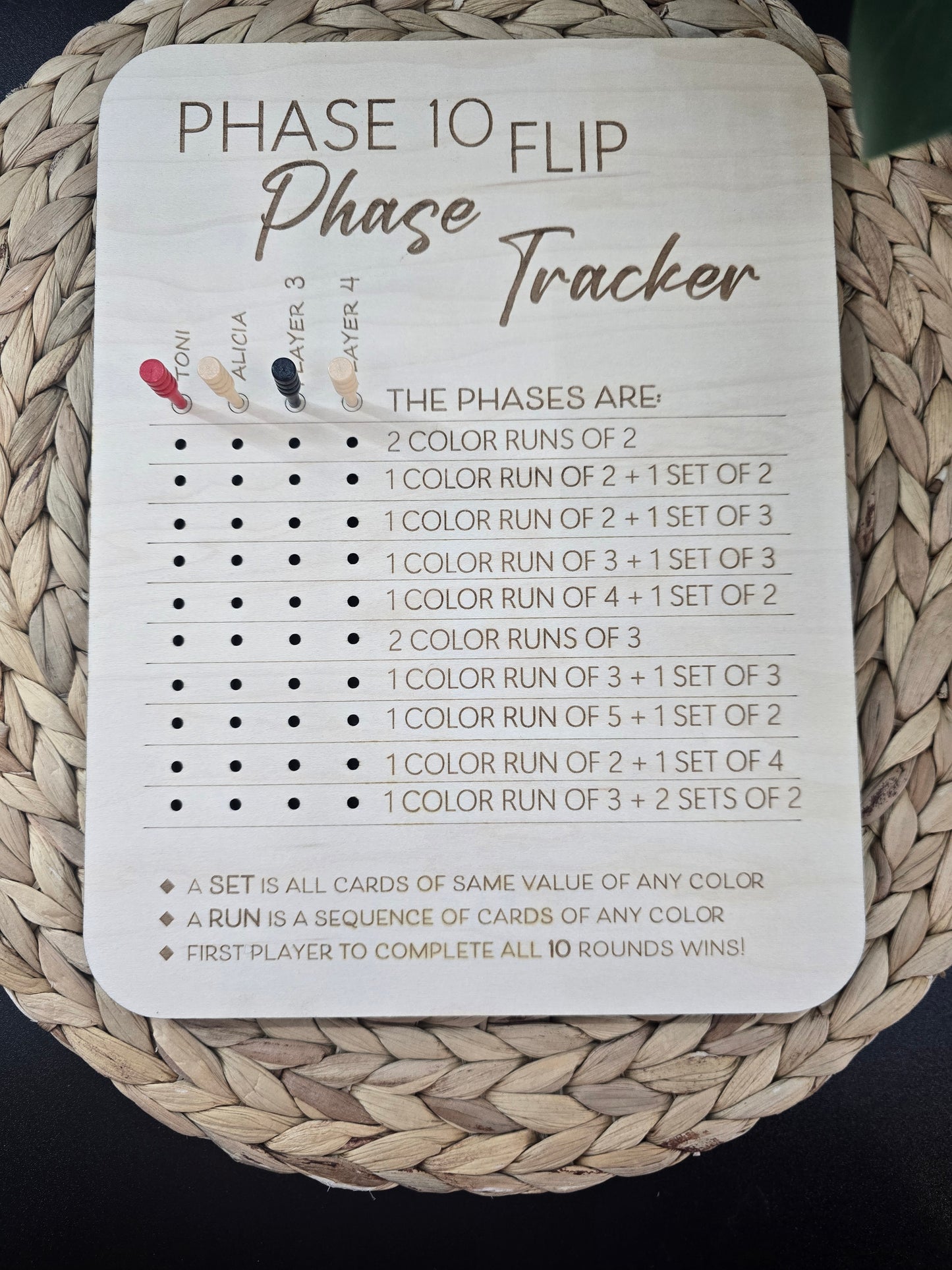 Phase 10 Flip Phase Tracker