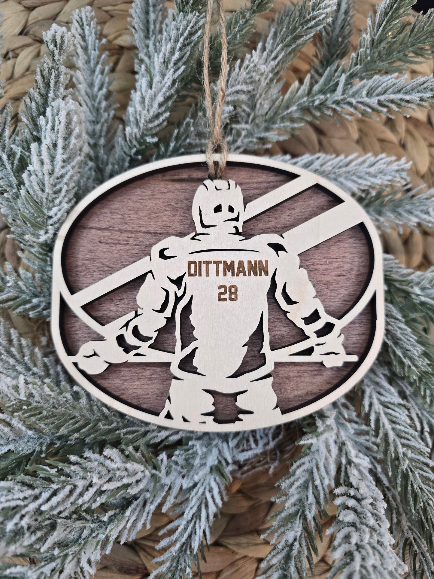 Personalized Sports Player Ornament - Custom Name Number Player- Senior, Team Night or Coach Gift
