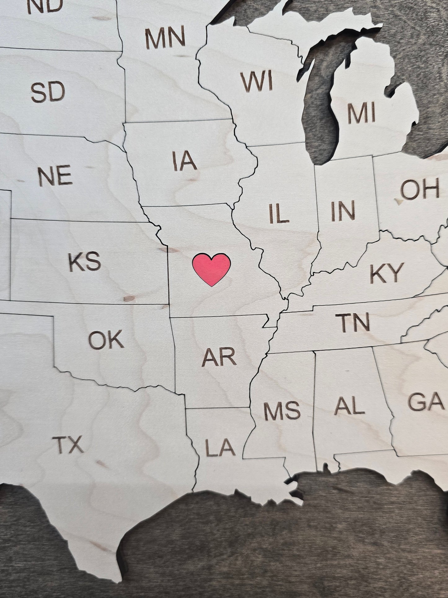 Personalized USA Travel Map -  Travel Tracker