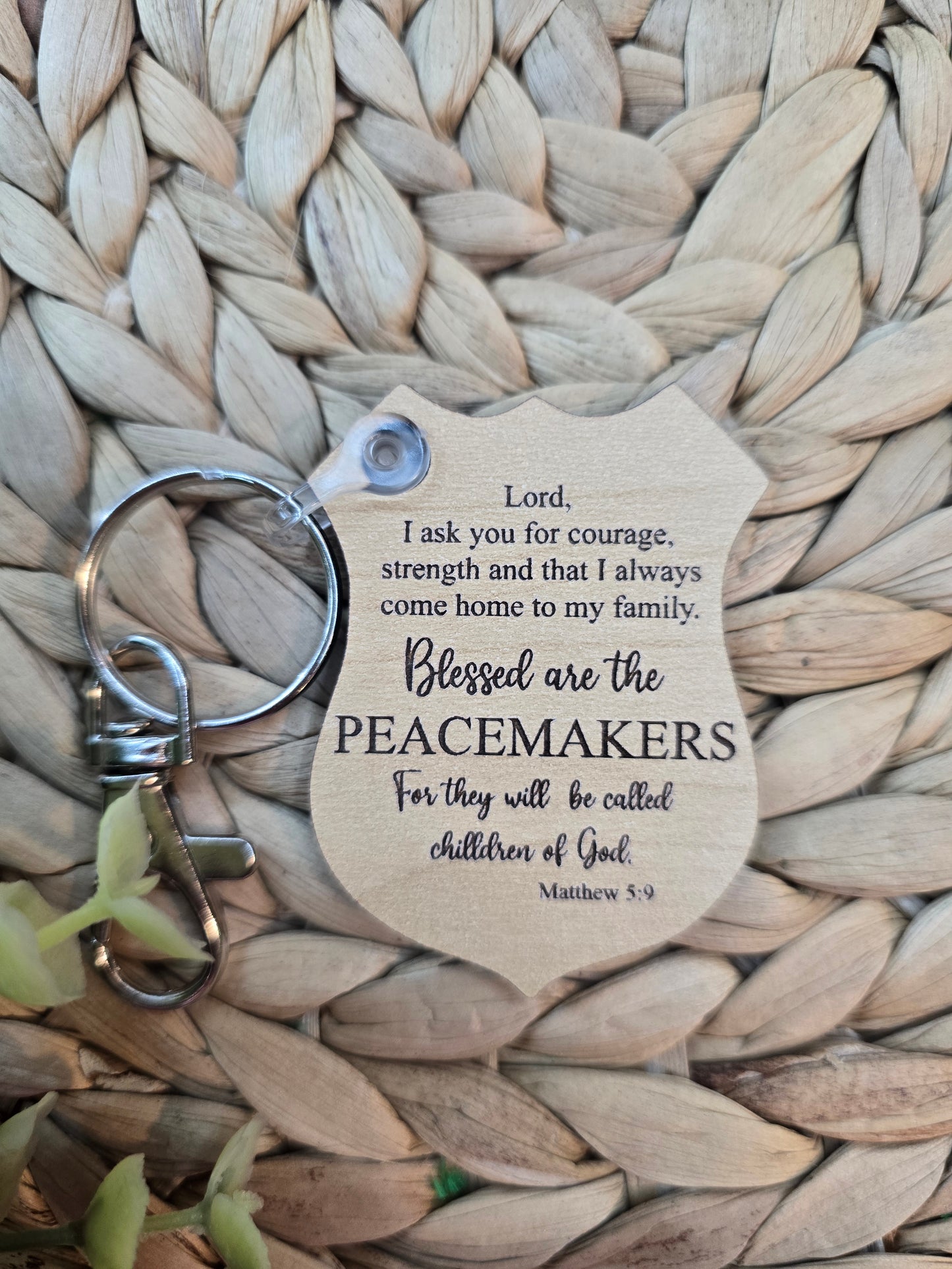 Peacemaker Keychain - Police and First Responder Gift