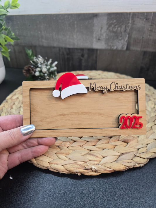 Christmas Cash Holders – Layered Acrylic Year or Personalized Name