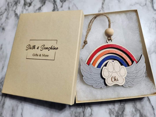 Rainbow Bridge Pet Memorial Ornament