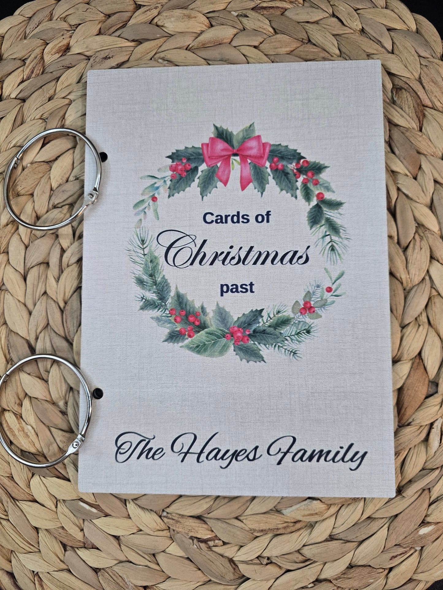 Personalized Christmas Card Holders