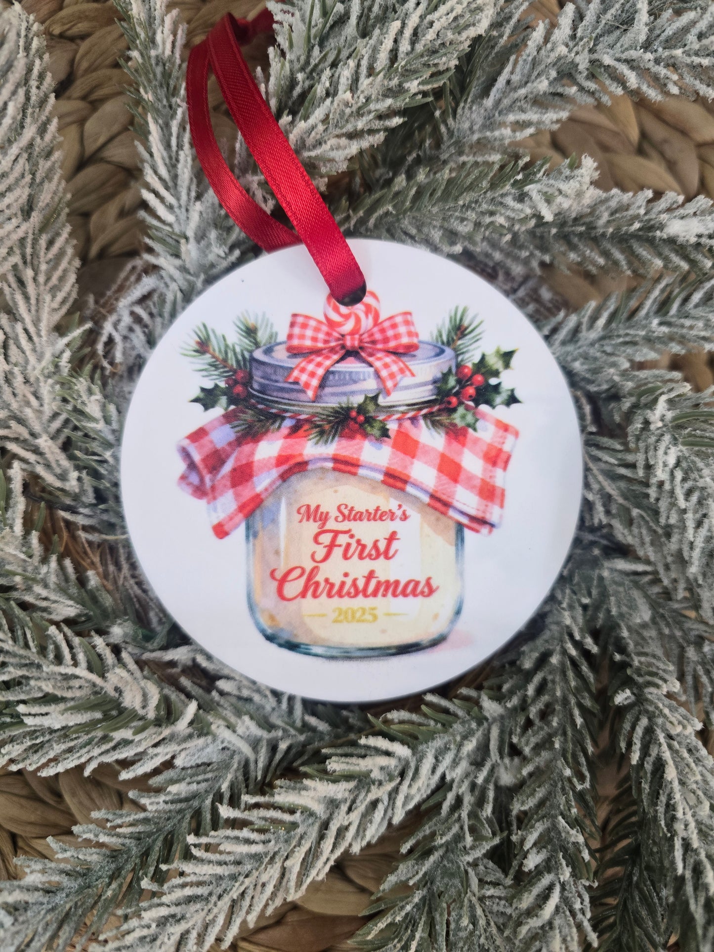 Sourdough Starter Christmas Ornament